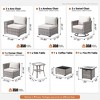 XIZZI Premium Outdoor Swivel Chair Sofa Set in 7 Colors, Modular Patio Seating with Swivel Chairs, Add-Ons Like Coffee Table and Fire Pit - 2 of 4