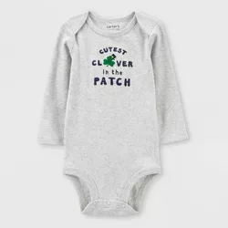 Carter's Just One You®️ Baby Cutest Clover Bodysuit - Heather Gray