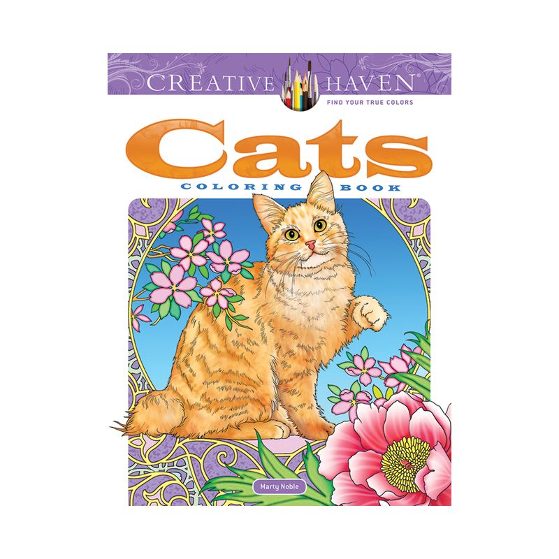 Creative Haven Cats Coloring Book - (Adult Coloring Books: Pets) by  Marty Noble (Paperback), 1 of 2