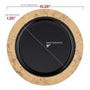 Smarty Had A Party Black w/ Gold Marble Rim Plastic Dinnerware Set - 120 Sets - 3 of 4