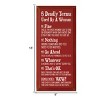 Slickblue Humorous Wood Wall Sign – 5 Deadly Woman Terms Explained – Rustic Home or Office Decor 9x18 - 3 of 3
