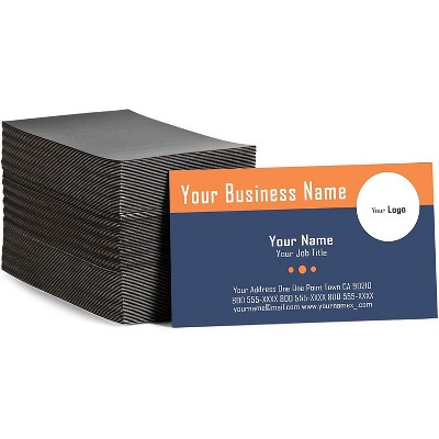 100-Pack Self Adhesive Business Card Magnets, Peel and Stick, Magnetic Backing for 2 x 3.5 inches Cards, 15 Mil 0.0015" Thick