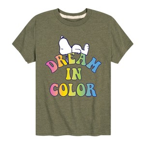 Boys' - Peanuts - Dream In Color Short Sleeve Graphic T-Shirt - 1 of 4