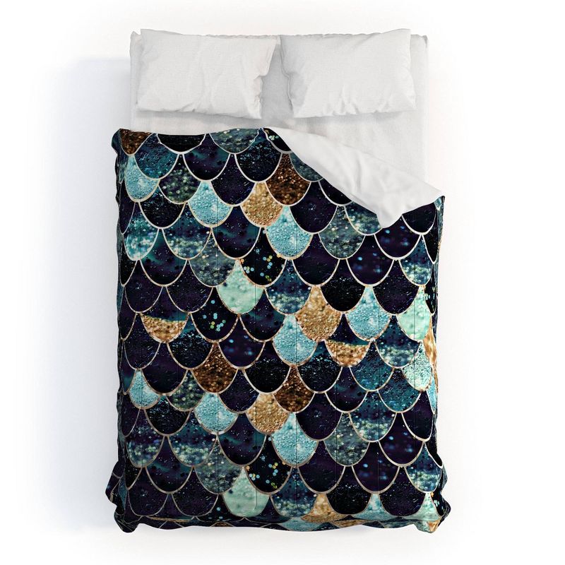 Blue Monika Strigel Really Mermaid Comforter Set - Deny Designs, 1 of 9