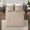 Sapphtopaz 3-Piece Reversible Quilt Set, Cottage-Inspired Stitch Pattern Sheet Set, Bedding Comforter Set for Women, Men, Kids & Teens - 2 of 4