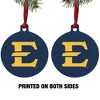 ETSU Primary Logo Aluminum Holiday Christmas Tree Ornament - 2 of 4