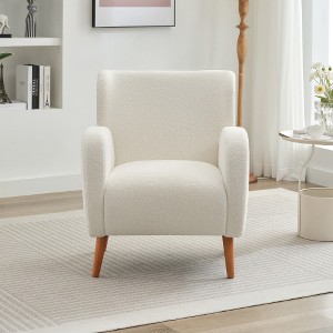 SEYNAR Modern Wing back Lounge Chair,Beige,28.8''W*30.3''D*34''H - 1 of 4