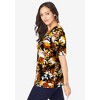 Jessica London Women's Plus Size Stretch Cotton Square Neck Tee - 4 of 4