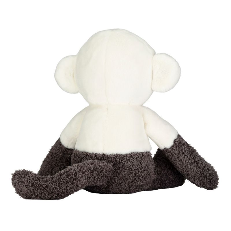 Lambs & Ivy Jungle Party White/Gray Plush Monkey Stuffed Animal Toy - Charlie, 4 of 7