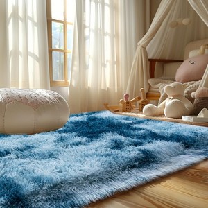 Area Rugs for Living Room Bedroom, Non-Slip Fluffy Soft Shag Carpet for Kids Home Dorm Decor - 1 of 4
