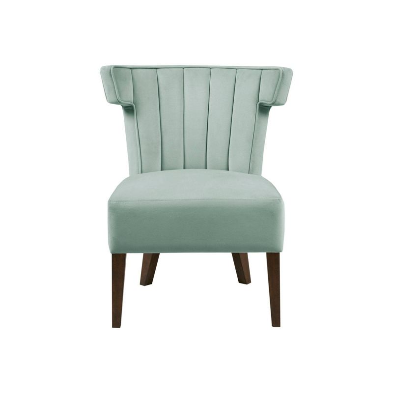 Nettie Upholstered Armless Accent Lounge Chair Blue - Madison Park, 2 of 9