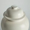 Plum & Post Koa Lidded Ginger Jar Large - White Ceramic Décor - 4 of 4