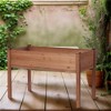 YONWAY Raised Garden Bed, Elevated Wooden Planter Box for Outdoor Plants Flowers Fruits Vegetable Herb Growing - 2 of 4
