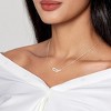 HTUTWOO Diamond Pendant Necklace for Women, Dainty Simple Gold Necklace 18k Gold Plated Paperclip Choker Necklaces Jewelry Gifts for Women Trendy - 3 of 4