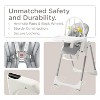 KUB Baby High Chair, 3 in 1 Foldable High Chair with 7 Height & 4 Recline Adjustable, Removable Tray & Seat - 4 of 4