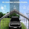 Acekool 10x20FT Heavy Duty Carport Canopy, Waterproof UV Resistant Portable Shelter for Car, Vehicle, Outdoor Storage, Yellow - 3 of 4