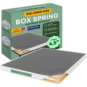 Continental Sleep, 4.5-Inch Low Profile Mattress Foundation, Strong Wood Structure, Easy Simple Assembly Box Spring. - 1 of 4