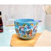 Silver Buffalo Adventure Time Toss Print 20-Ounce Ramen Bowl and Chopstick Set - 4 of 4
