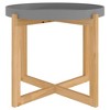 vidaXL Coffee Table Gray 20.9"x20.9"x17.1" Engineered Wood&Solid Wood Pine - 2 of 4