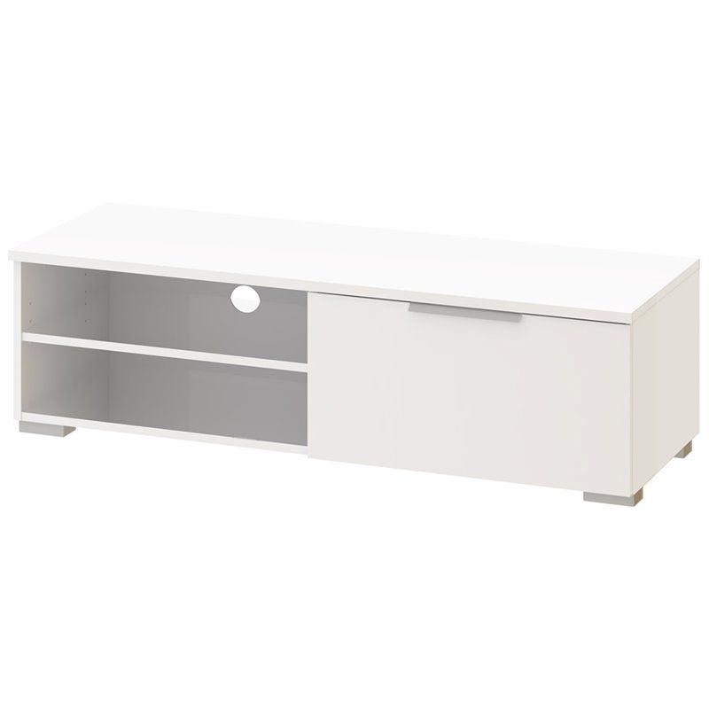 Tvilum Match 46" TV Stand in White High Gloss, 1 of 5
