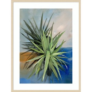 Amanti Art Study in Orange And Blue 1 by Elan Studios Wood Framed Wall Art Print - 1 of 4