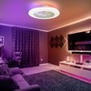 Airsurfer 19'' Ceiling Fan with Light & Remote for Small Bedroom White - 2 of 4