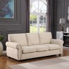 Sofa,the sofa is perfect for small spaces, apartments, or modern living rooms,Chenille,Beige - 3 of 4