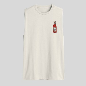 Men's Heinz Ketchup Tank Top - Cream - 1 of 4