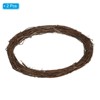 Unique Bargains Metal Door Window Decorations Hoop Rattan Wreaths 2 Pcs - 3 of 4