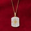 Ross-Simons 0.50 ct. t.w. Diamond Compass Dog Tag Pendant Necklace in 18kt Gold Over Sterling - 3 of 4