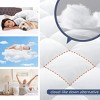 Aoibox King Quilted Mattress Pad Cover White Cooling Soft Pillowtop Down Alternative Protector Deep Pocket 8-21 Inch - 3 of 4