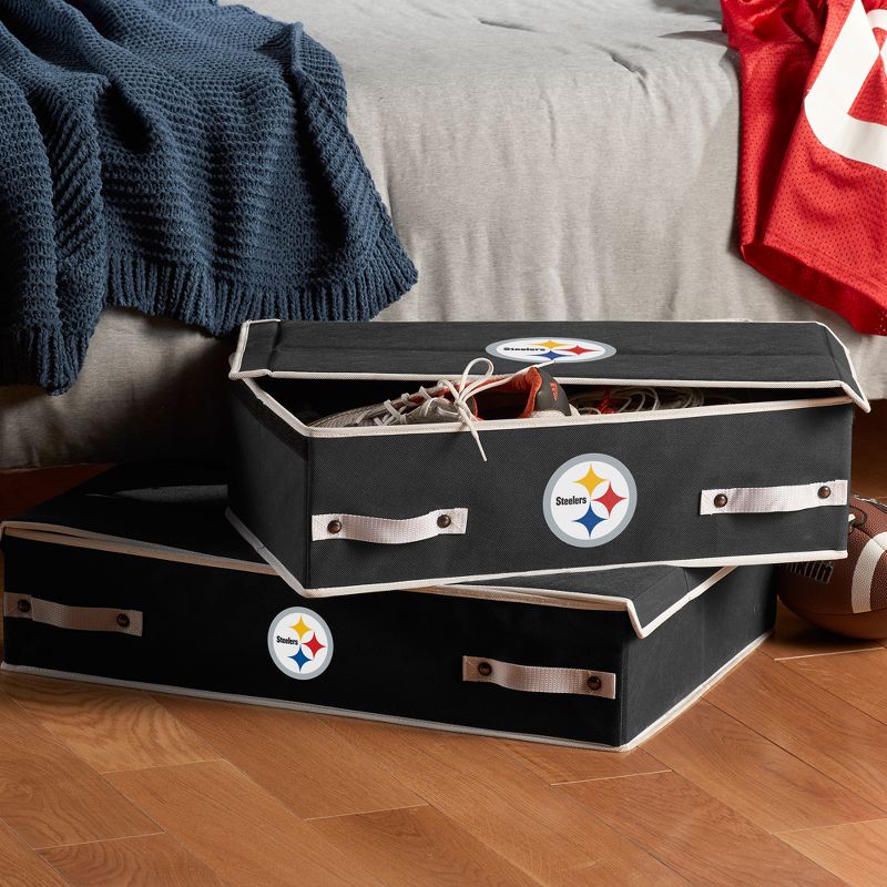 NFL Franklin Sports Pittsburgh Steelers Under The Bed Storage Bins - Large, 4 of 5