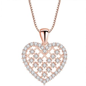 Hollywood Sensation Crystal Heart Necklace - 1 of 2