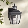 John Timberland Outdoor Wall Light Fixture Black 12" Clear Seedy Glass Motion Security Sensor for Exterior House Porch Patio Deck - 2 of 4