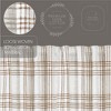 Wheat Plaid Panel Set of 2 84x40  VHC Brands - 4 of 4