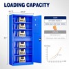 Mlezan Metal Garage Cabinet:Locking Doors,Drawers,Pegboard. 71" Heavy-Duty Steel Cabinet for Garage,Warehouse,or Basement Tool Storage. - 3 of 4