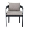 Set of 2 Patio Dining Chair with Armrests and Plush Cushions,All-Weather Outdoor Chair for Backyard or Balcony-The Pop Home - 4 of 4