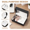 Unique Bargains PU Leather Soft  Travel 2 Slot Watch 1 Necklace 1 Ring 2 Earrings Storage Case - 3 of 4