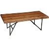 Alpine Furniture Cocktail Table, Light Walnut - 2 of 4