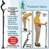 Adjustable Folding Walking Stick Cane, 10-Level Height Trekking Pole for Men & Women, Lightweight Posture Support Cane - 2 of 3
