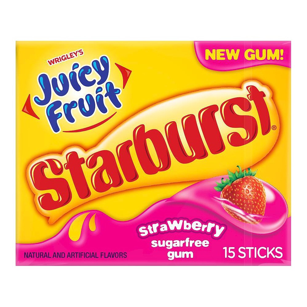 UPC 022000017499 product image for 1.428 oz Starburst Strawberry Chewing Gum | upcitemdb.com