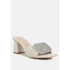 Naflah Rhinestone Embellished Slip On Heels Women - 2 of 4