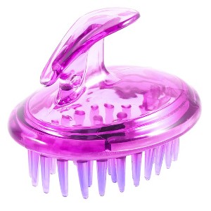 Unique Bargains Soft Plastic Head Message Hair Submissive Brush Purple 1 Pc - 1 of 4