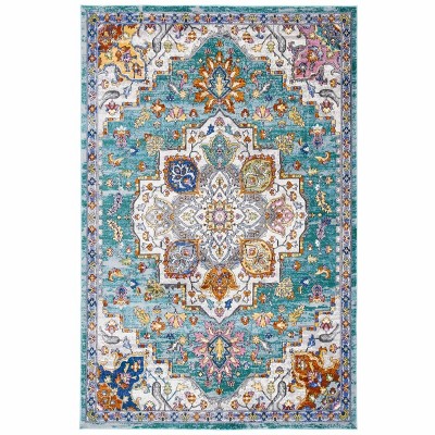 turquoise/ivory