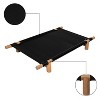 THE LICKER STORE Chester Modern Minimalist Wood Frame Elevated Outdoor Dog Bed - 4 of 4