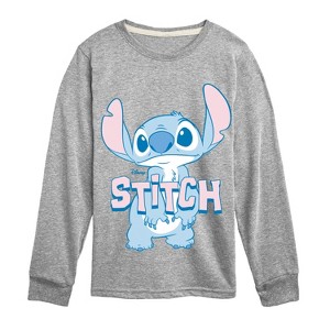 Boys' - Disney - Stitch Pastel Oversized Long Sleeve Graphic T-Shirt - 1 of 3