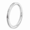 Black Bow Jewelry 2.25mm Stackable Sterling Silver Grooved Band - 3 of 4