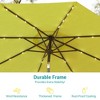 Sonkuki 9 ft Outdoor LED Round Solar Lighted Patio Market Umbrella W/Tilt, UV-Resistant Fabic for Backyard, Garden - 4 of 4
