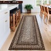 Braided Print Non-Slip Area Rug, Machine Washable Low Pile Polyester Carpet for Living Room Bedroom - 2 of 4
