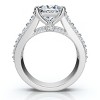 Pompeii3 Certified 3.80Ct Princess Cut Diamond Engagement Ring 14k Gold Lab Created - 2 of 4